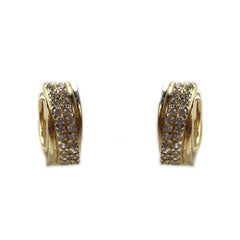 Cercei Aur Rotunzi cu pietricele