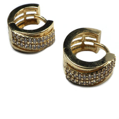 Cercei Aur Rotunzi cu pietricele