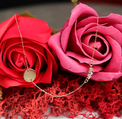 Colier Aur Banut cu bilute