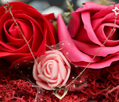 Colier Aur Inima si stelute