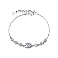 Bratara Argint 925 Cercuri intercalate