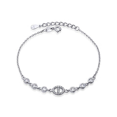 Bratara Argint 925 Cerc cu pietricele