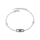Bratara Argint 925 Pandant cu pietre colorate