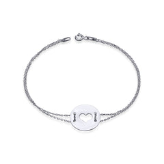 Bratara Argint 925 Banut cu inimioara