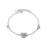 Bratara Argint 925 Trei Inimioare