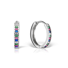 Cercei Argint 925 Creole cu pietre