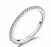 Inel Argint 925 Tennis Alb