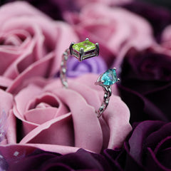 Inel Argint 925 Doua pietre