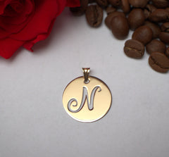 Pandant Aur Initiala N