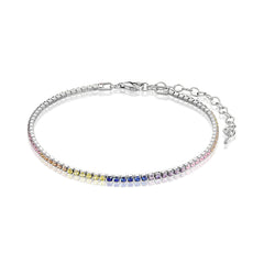 Bratara Argint 925 Tennis cu pietre colorate