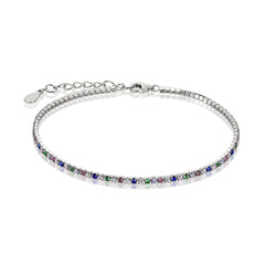 Bratara Argint 925 Tennis Colorat