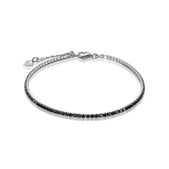 Bratara Argint 925 Tennis Negru