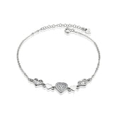 Bratara Argint 925 Inimioare cu pietre