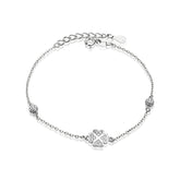 Bratara Argint 925 Trifoi cu pietre