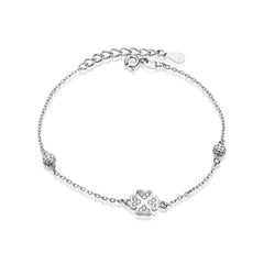 Bratara Argint 925 Trifoi cu pietre