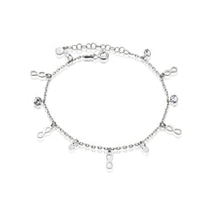 Bratara Argint 925 Infinit si zirconiu alb