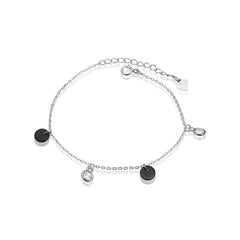 Bratara Argint 925 Cerc negru