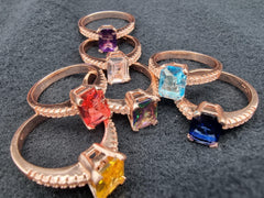 Inel Argint 925 Roz Gold