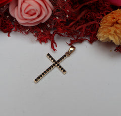 Pandant Aur Cruce doua fete